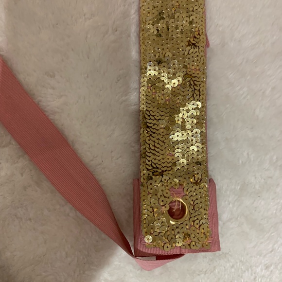 JUICY COUTURE KIDS GOLD SEQUIN BELT - Picture 6 of 7